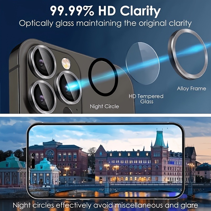 9H HD Tempered Glass Camera Le - Tempered Glass Screen 9H recension och pris