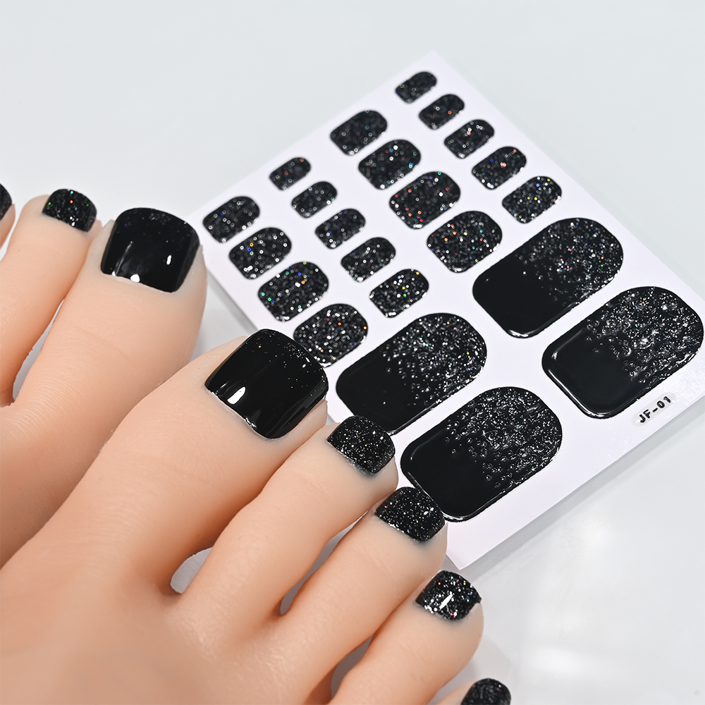 22tips Glitter Toe Nail Sticke - Full Cover Adhesive recension och pris