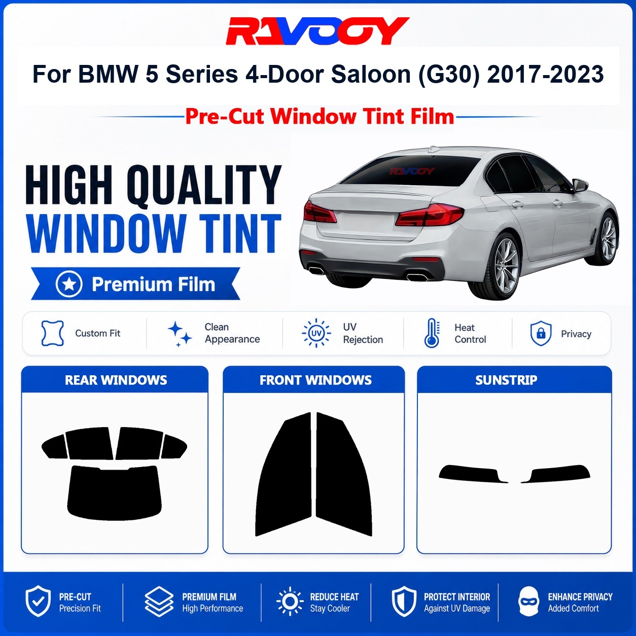 Premium Pre-Cut Window Tint Fo - Privacy Screen Protector recension och pris