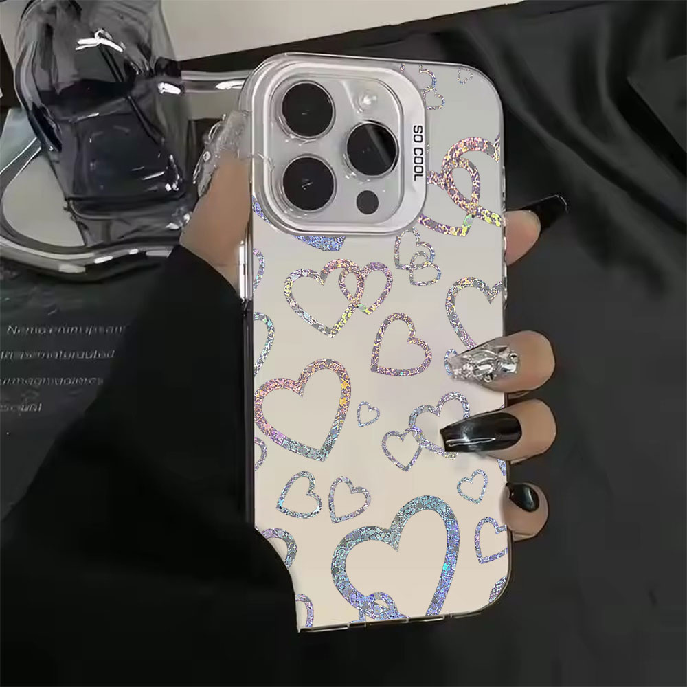 Colorful Heart Print Case For  - Apple Iphone 16 recension och pris