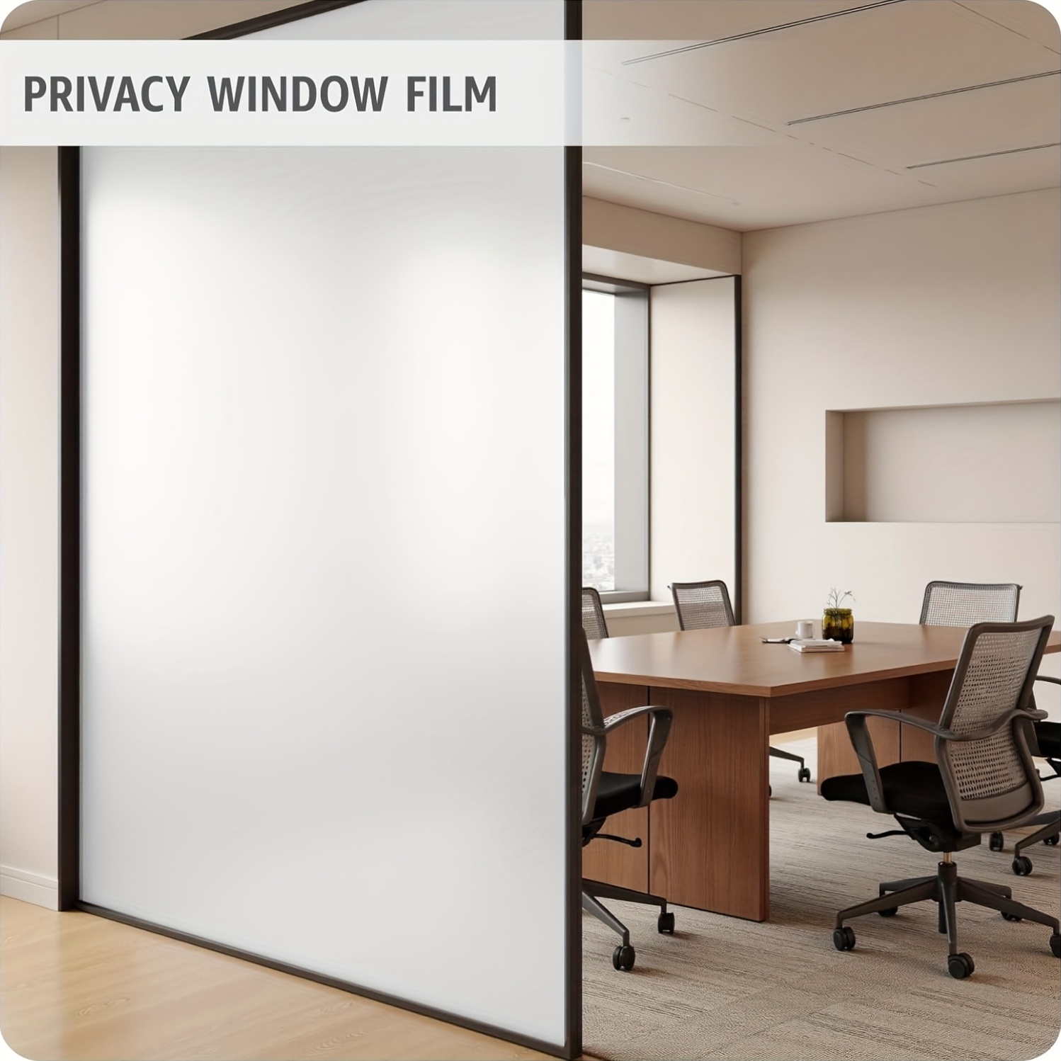 White Frosted Privacy Window F - Privacy Screen Protector recension och pris