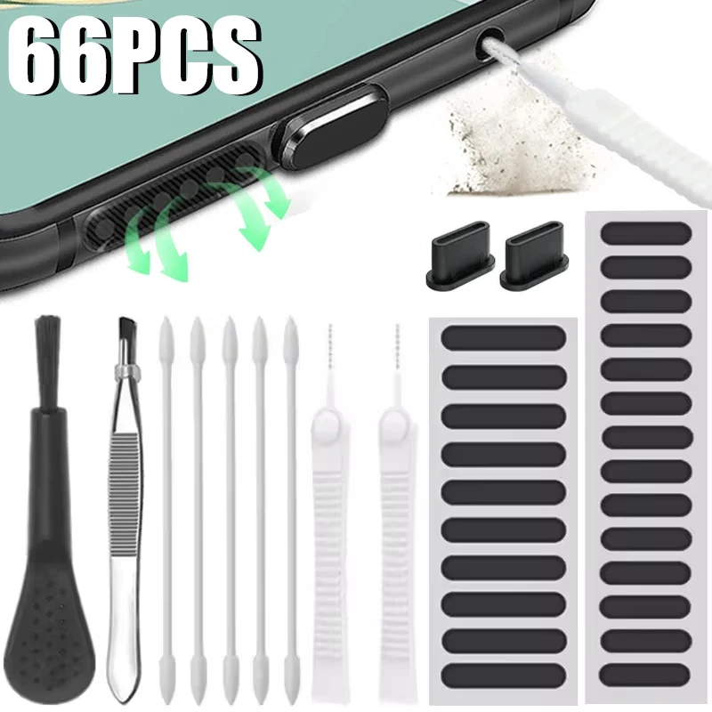 Mobile Phone Charging Port Cle - Dust Removal Sticker recension och pris